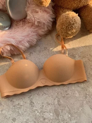 Wireless Comfort Bra Half Cup Seamless Bras Underarm-Smooth Brassiere Lingerie