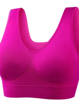 Women's Seamless Comfort Bra for Everyday Wear Wide Straps Bra Wirefre Bra