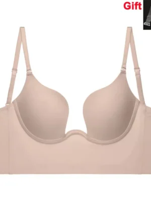 Multiway Stap Women Push Up Deep U Plunge Bra Dress Backless Brassiere Underwear