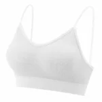 Womens Seamless Low Back Bralette Bra Solid Colors Stretchy Crop Top M-XL