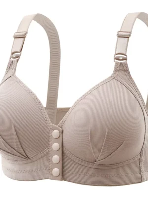 Daisy Bra For Women Seniors Comfortable Convenient Front Close Button Cotton Bra