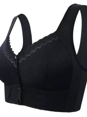 Daisy Bra, Charm Bras Front Snaps Seniors, Comfortable Easy Close Bras for women