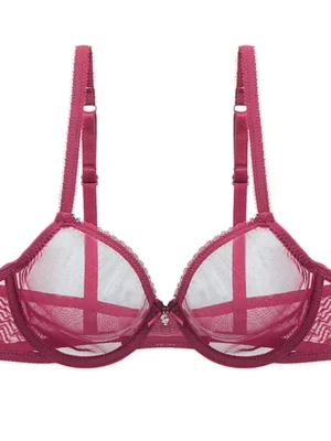 Lace See Through Bras Breathable Womens Bra Sexy Lingerie Unpadded Brassiere BHS